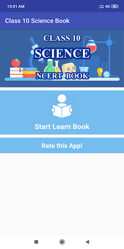 Android application Class 10 Science NCERT Book in screenshort