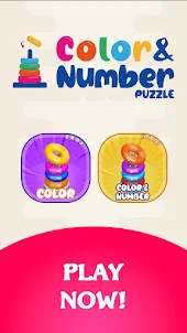 Hoop Color & Number Puzzle
