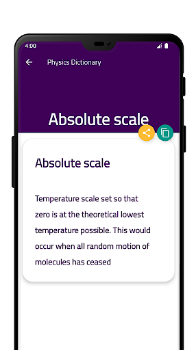 Physics Dictionary Screen 3