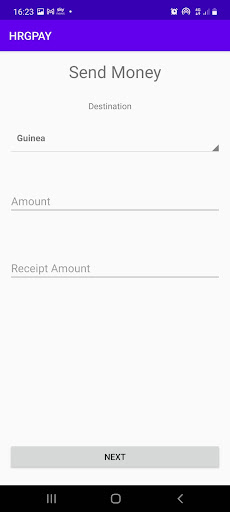 Android application HRGPAY BUSINESS screenshort