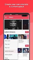 Music app: Stream