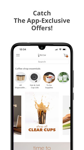 Android application Hot Cup Factory screenshort