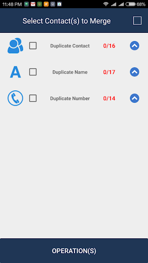 Duplicate Contacts Remover Screen 2