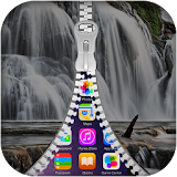 Waterfall Photo Zipper Lock icon