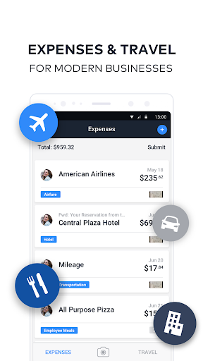 Android application TravelBank - Travel & Expenses screenshort