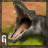 Real angry crocodile simulator icon