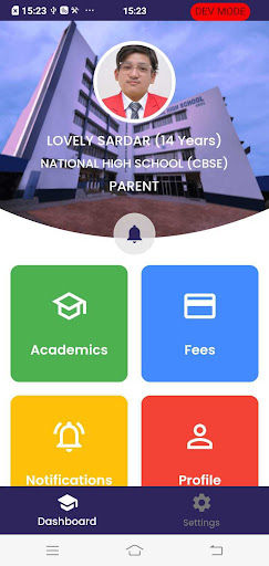 Android application NHS eCare screenshort