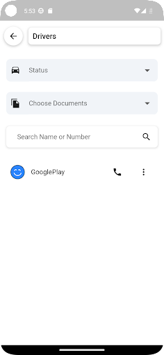 RODA TAXI Operator Screen 3