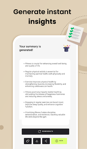 Screenshot of R10s: AI Summary Generator
