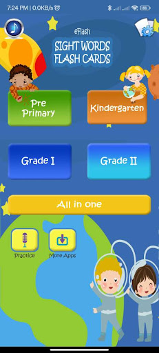 Sightword Flash cards for Kids Screen 2