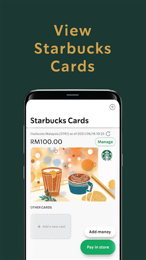 Android application Starbucks Malaysia screenshort