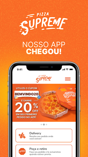 Android application Pizza Supreme screenshort