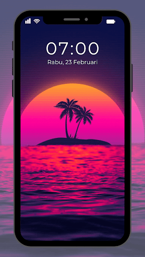 Wallpaper Matahari Terbenam Screen 3