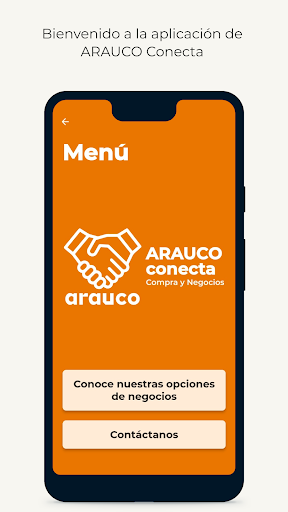 Android application ARAUCO Conecta screenshort