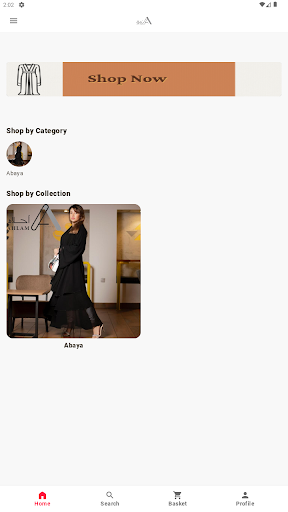 Android application Ahlam Boutique screenshort