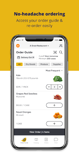 Android application LAMM Food Service screenshort