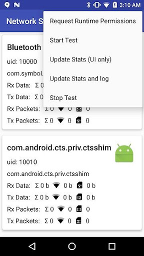 Android application Network Stats Logger screenshort