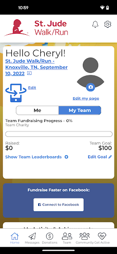 St. Jude Walk/Run Screen 2
