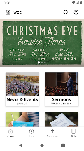 Screenshot of World Outreach Church