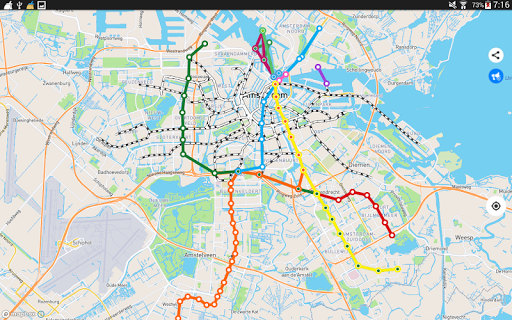 City Transport Map Amsterdam