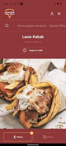 Android application Laois Kebab screenshort
