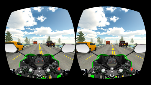 VR Highway Traffic Bike Racer Screen 2