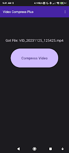 Video Compress + Pro Capture d'écran