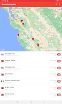 screenshot of My Earthquake Alerts - Map
