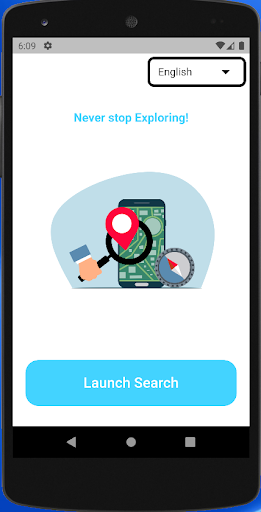 Android application Amazing City Search screenshort
