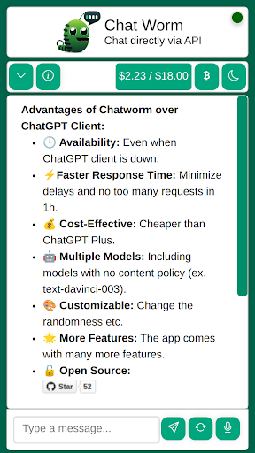 Chatworm Screen 3