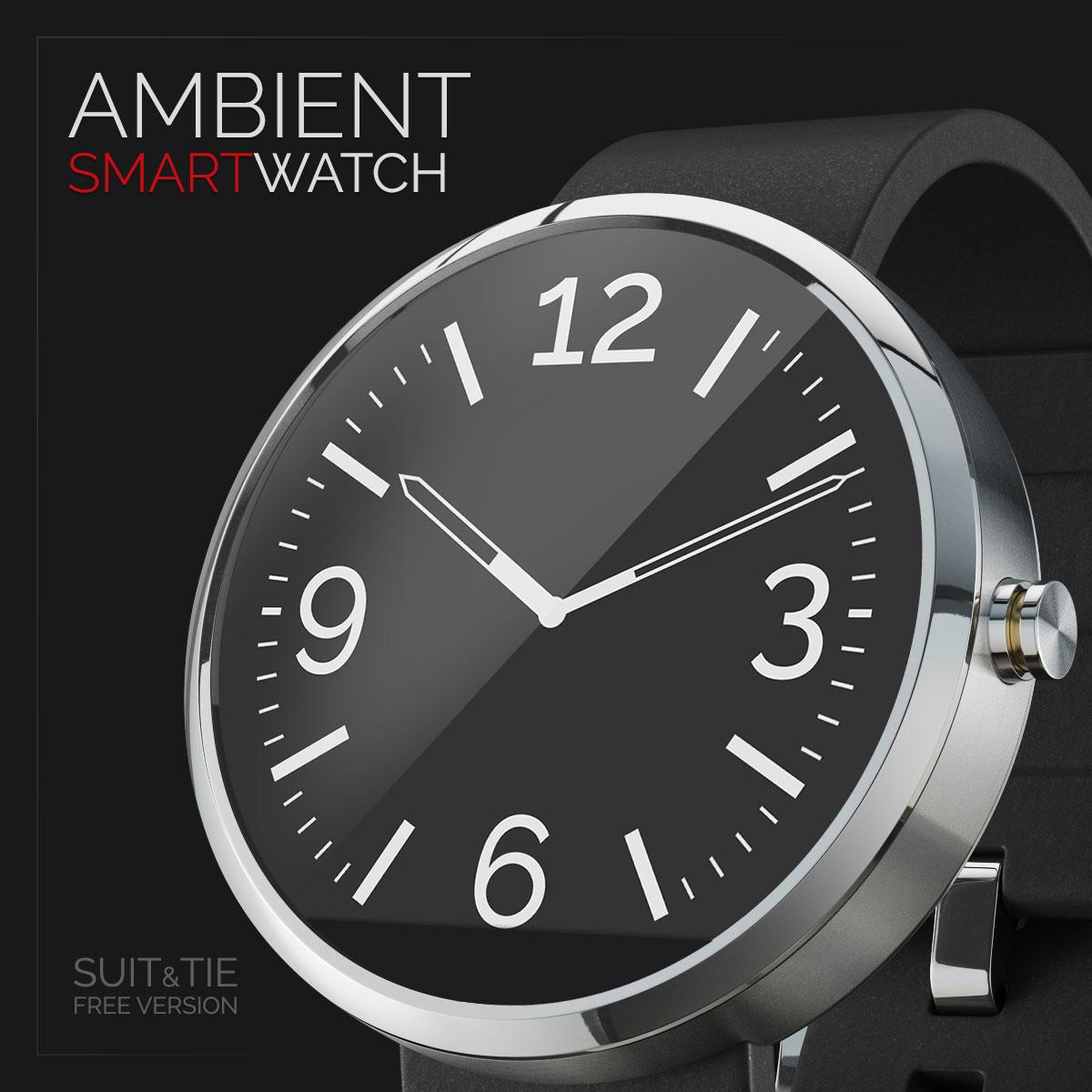 Android application Suit & Tie Lite Watch Face screenshort
