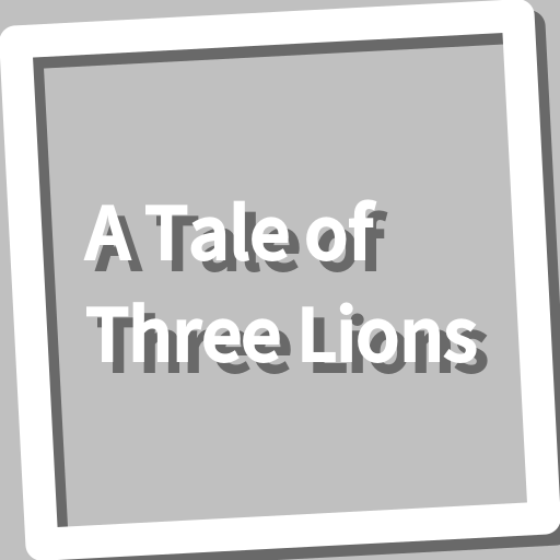 Book, A Tale of Three Lions logo