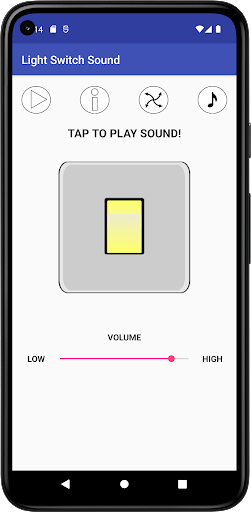Android application Light Switch Sound screenshort