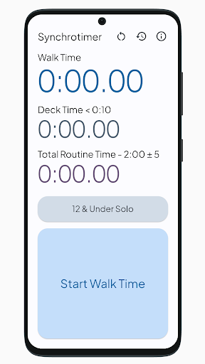 Android application synchrotimer screenshort