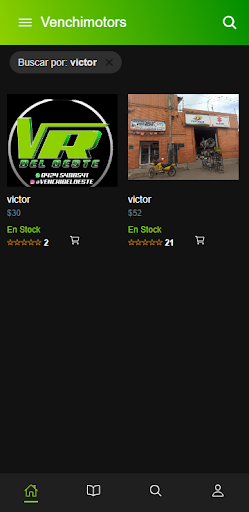 Android application Tiendas VR screenshort