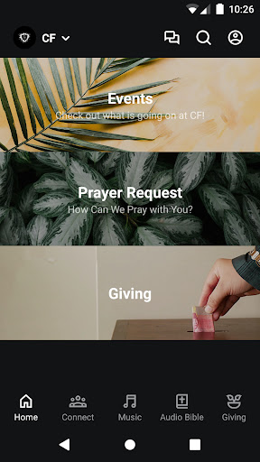 Android application Community Fellowship of Polk screenshort