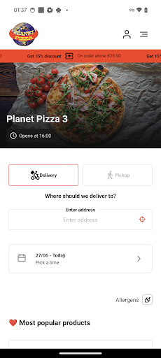 Vista previa de la aplicación