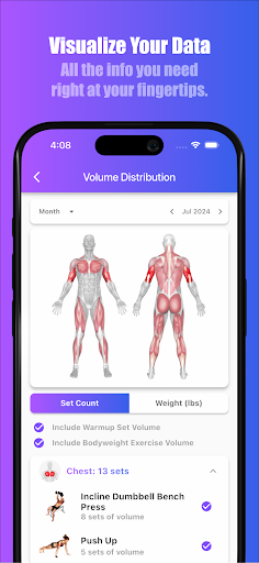 Screenshot of Bench Gym Log: Workout Tracker