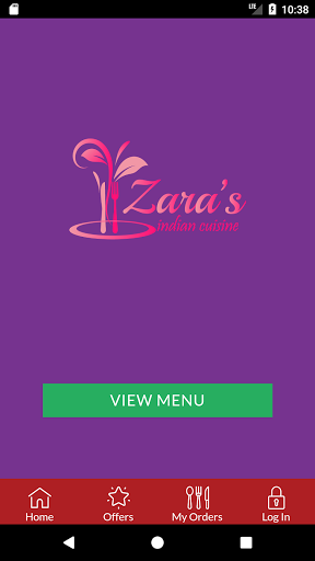 Android application Zara Indian Cuisine AB42 screenshort