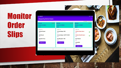 Android application ShoppaZing KDS screenshort