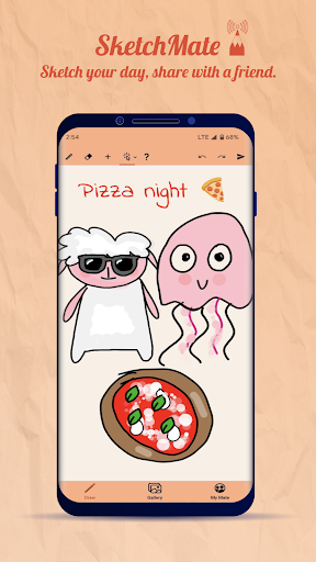 Android application SketchMate: Sketch Together screenshort