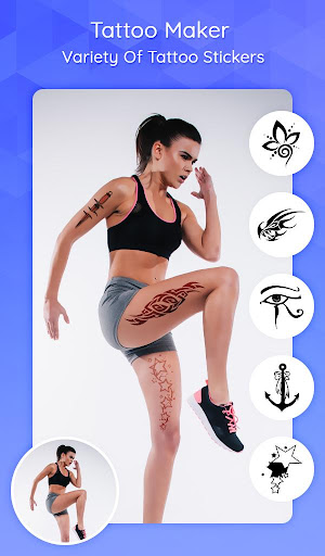 Android application Tattoo My Photo Maker screenshort
