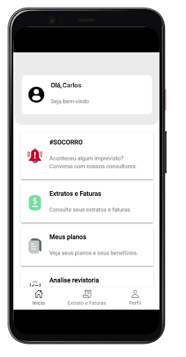 Android application Be Safe Associados screenshort