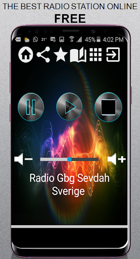 Android application SV Radio Gbg Sevdah Sverige Ap screenshort