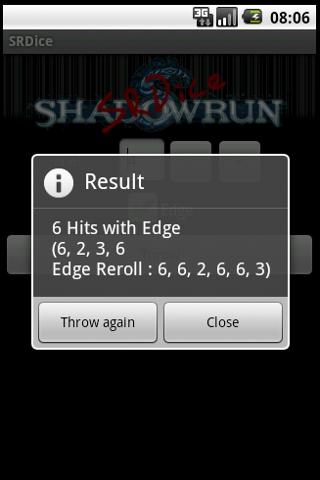 SRDice Screen 2