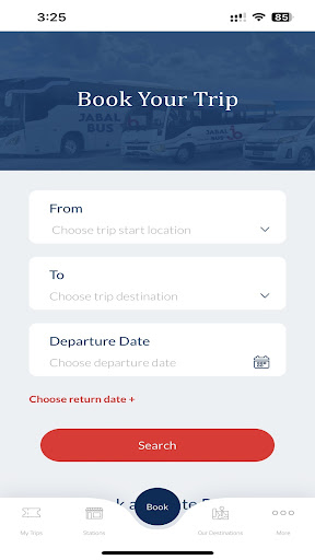 Android application Jabal Bus screenshort
