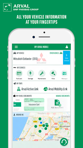 Android application My Arval Mobile screenshort