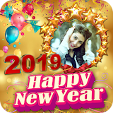 2019 New Year Photo Frames,Greetings icon