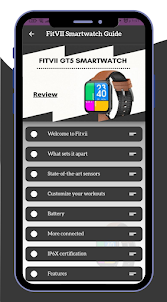 FitVII Smartwatch Guide