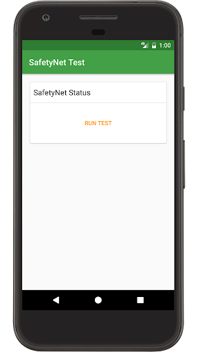 SafetyNet Test Screen 2